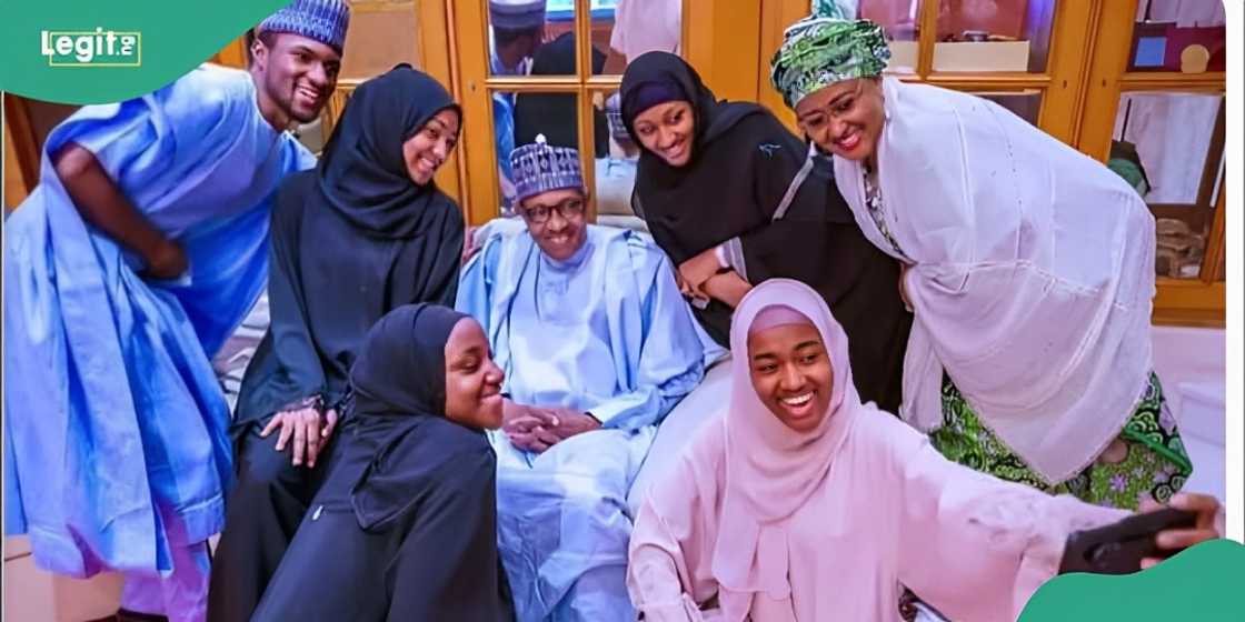 Tsohon shugaban kasa, Muhammadu Buhari da iyalansa
