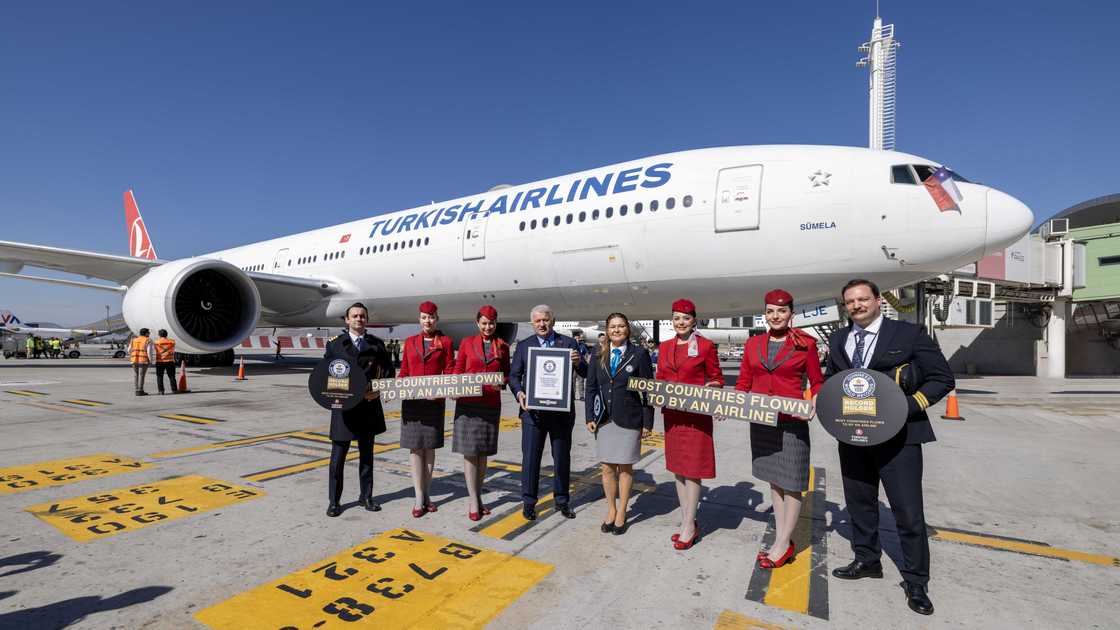 Turkish Airlines Sets Guinness World Records™ title for the “Most Countries Flown to by an Airline” Turkish Airlines Sets Guinness World Records™ title for the “Most Countries Flown to by an Airline”