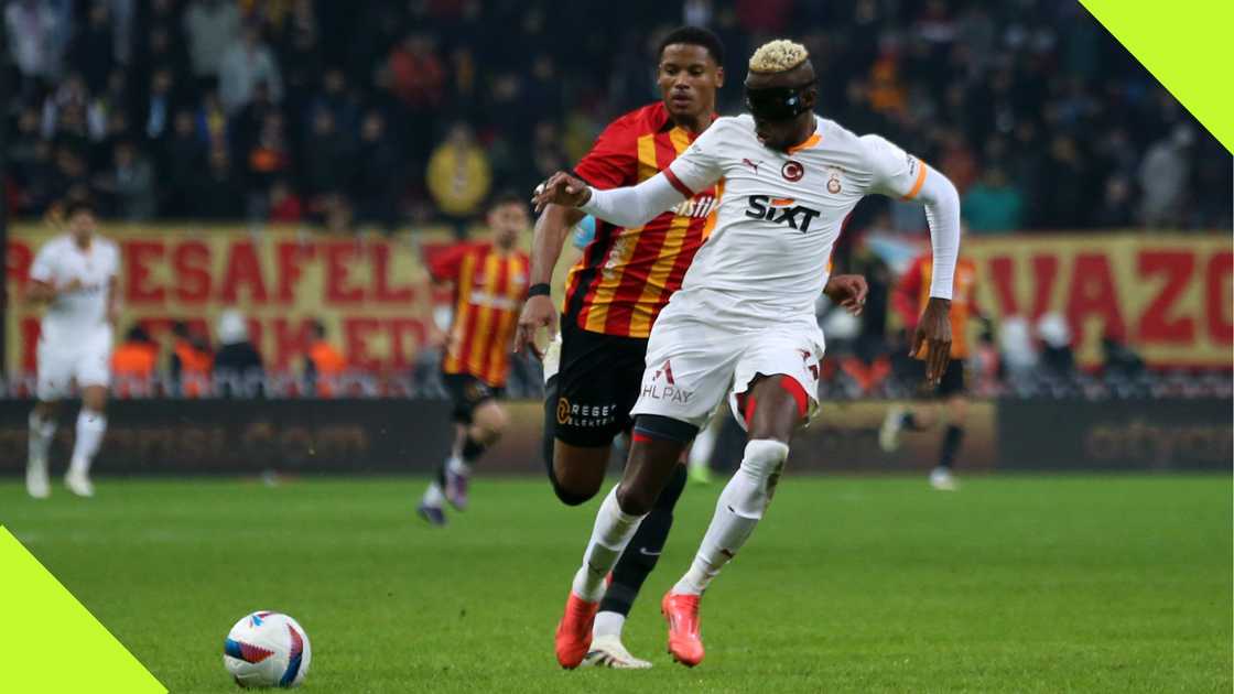 Victor Osimhen, Jeanvier, Galatasaray, Kayserispor, RHG Eneturk Energy Stadium, Kayseri, Turkiye, Super Lig. Victor Osimhen, Jeanvier, Galatasaray, Kayserispor, RHG Eneturk Energy Stadium, Kayseri, Turkiye, Super Lig.