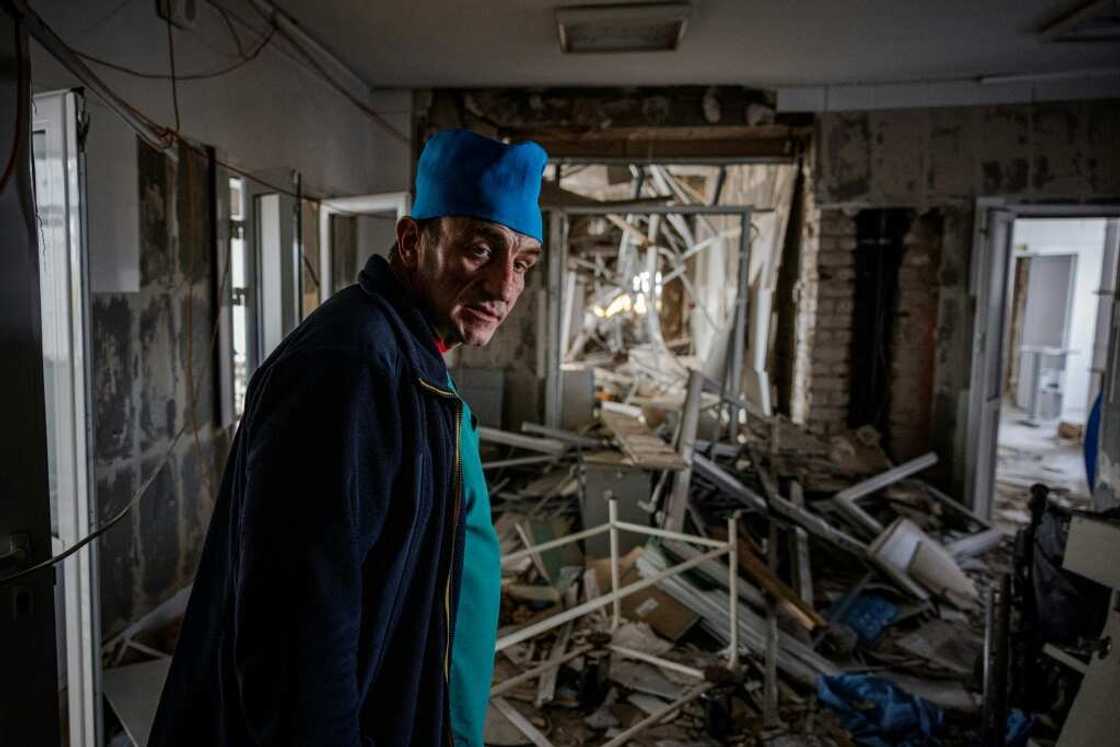 In March, Izyum hospital was hit by a missile which devastated its operating theatre and intensive care unit, says Yuri Kuznetsov In March, Izyum hospital was hit by a missile which devastated its operating theatre and intensive care unit, says Yuri Kuznetsov