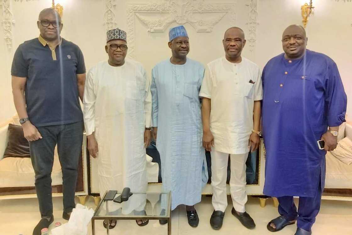 Dankwambo, Fayose, Wike da Aduda na kokarin jan ra'ayin Goje ya koma PDP Dankwambo, Fayose, Wike da Aduda na kokarin jan ra'ayin Goje ya koma PDP