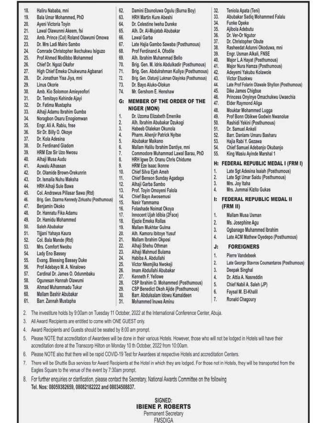 Nigerians/2022 National Honours Award/President Buhari Nigerians/2022 National Honours Award/President Buhari