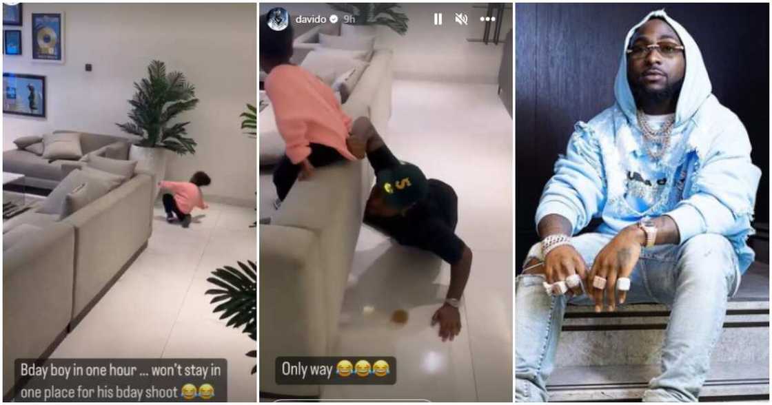 Singer Davido and his son Singer Davido and his son