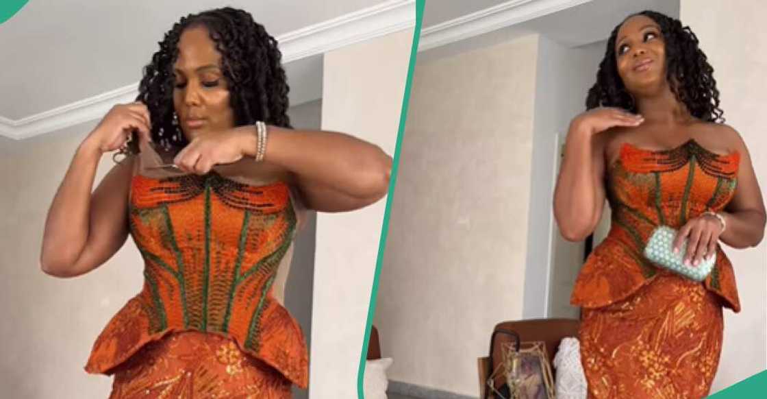 AsoEbiBella founder takes mesh off her outfit AsoEbiBella founder takes mesh off her outfit