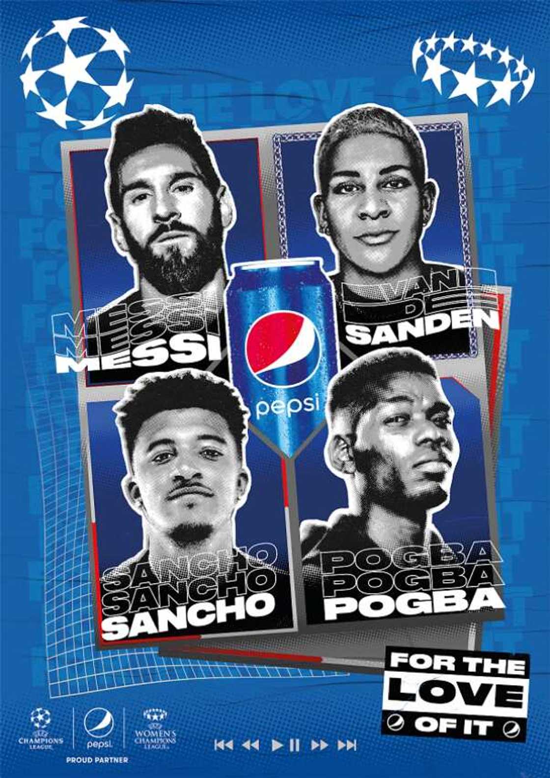 Pepsi launches new global campaign featuring Messi, Pogba and a UCL theme song Pepsi launches new global campaign featuring Messi, Pogba and a UCL theme song
