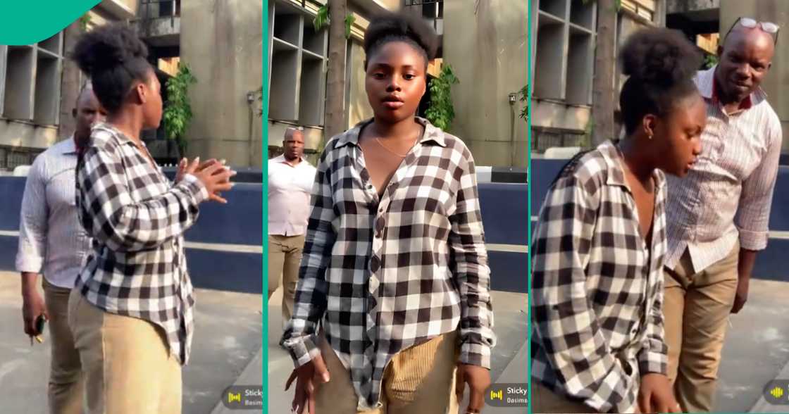 Days after the UNIZIK saga, a UNILAG female student trends online over her conduct when a lecturer Mr Busayo walked past her while was making a TikTok video.