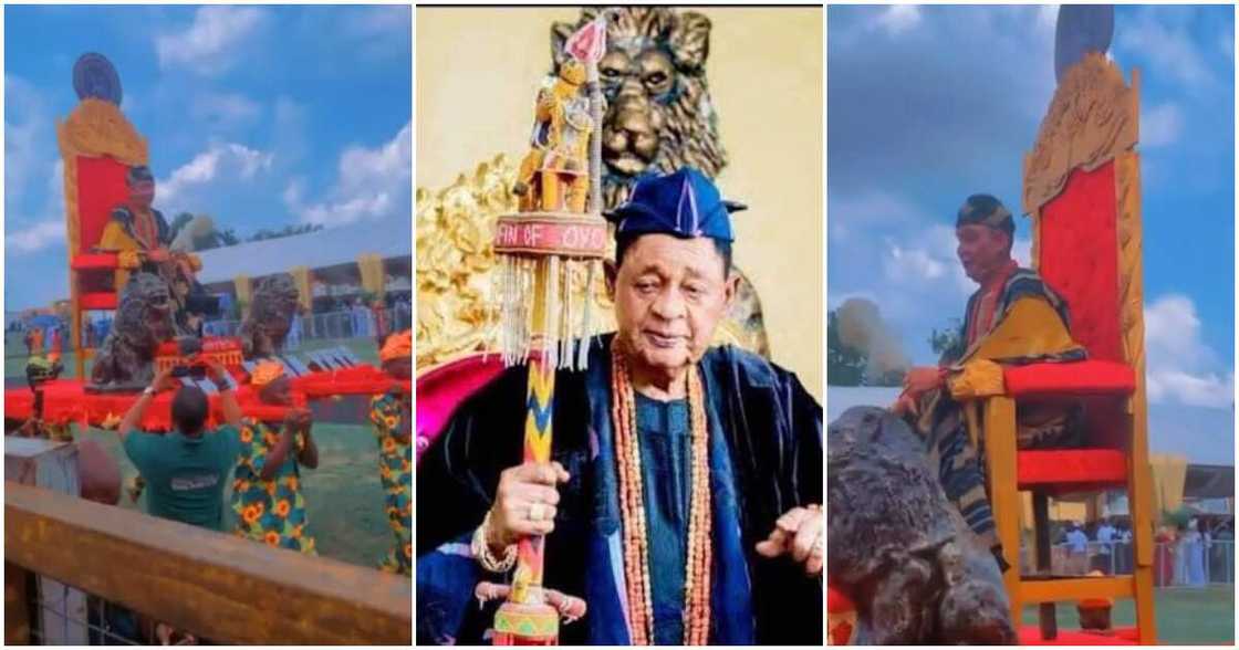 Alaafin of Oyo, statue, Oba Lamidi Adeyemi Alaafin of Oyo, statue, Oba Lamidi Adeyemi