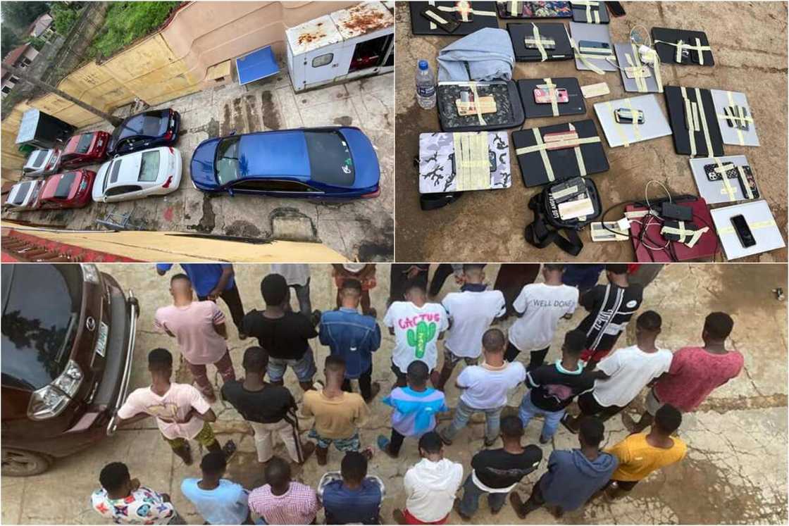 30 suspected ‘Yahoo Yahoo Boys’ arrested in Ilorin. 30 suspected ‘Yahoo Yahoo Boys’ arrested in Ilorin.
