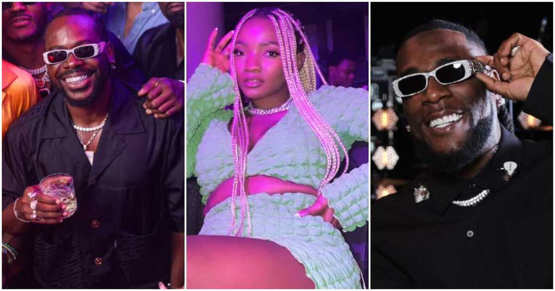 Simi defends Adekunle Gold against Burna Boy's fan. Simi defends Adekunle Gold against Burna Boy's fan.