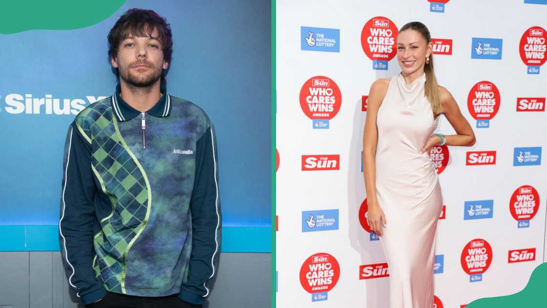 Louis Tomlinson in New York City (L). Zara McDermott in London, England (R).