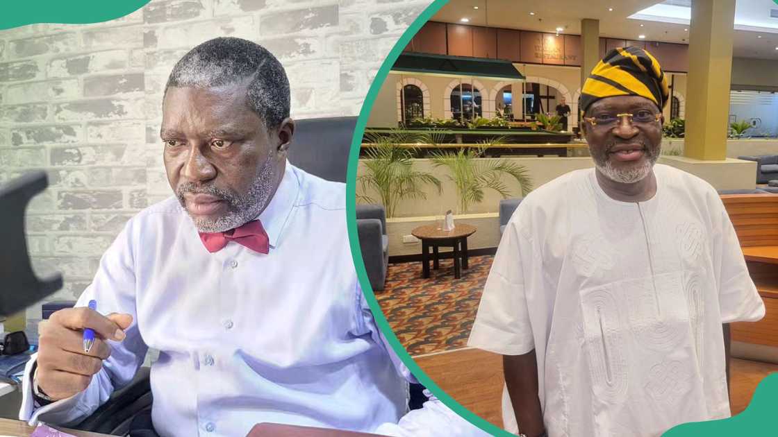 Kanayo at his workplace (L) and in a restaurant (R) Kanayo at his workplace (L) and in a restaurant (R)