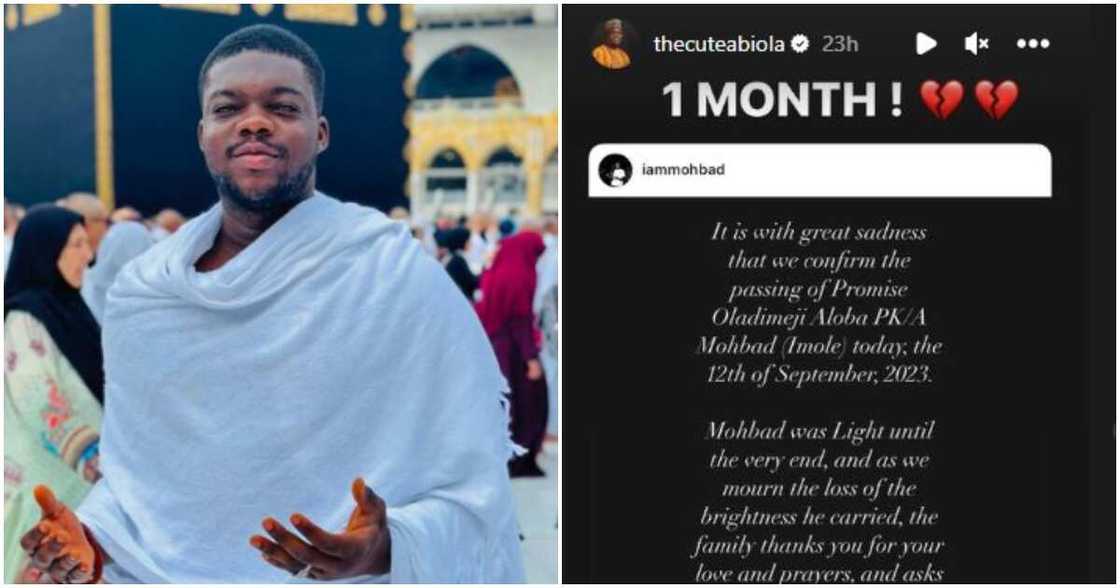 Cute Abiola mourns Mohbad 1 month after his demise Cute Abiola mourns Mohbad 1 month after his demise