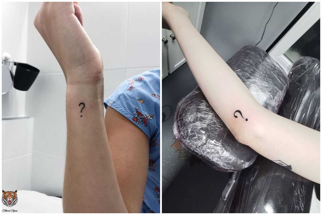 Question marks tattoos Question marks tattoos