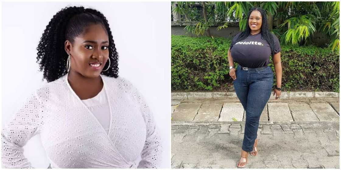 Pretty Nigerian lady finally gets job after months of waiting at home