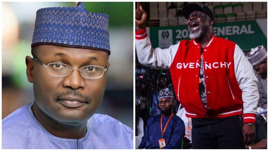 INEC, Mahmood Yakubu, Dino Melaye