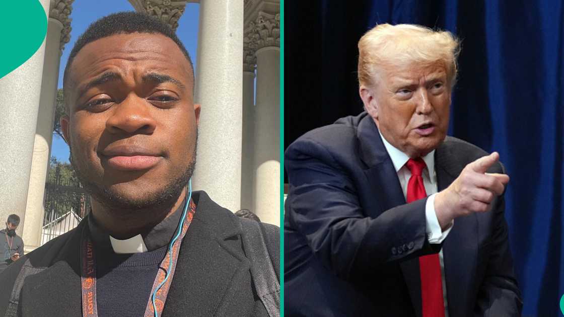 Reverend father sends cryptic message to US President Donald Trump amid threat to take military action in Nigeria Reverend father sends cryptic message to US President Donald Trump amid threat to take military action in Nigeria