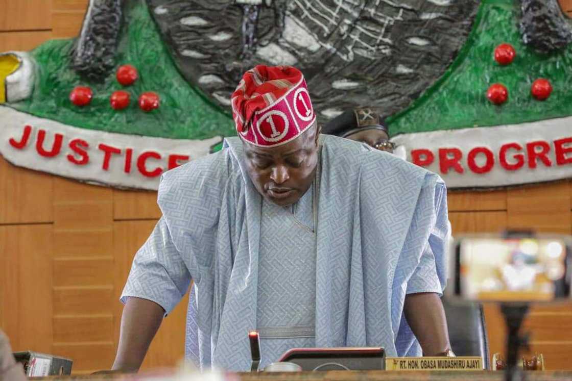 Lagos State House of Assembly, Hon. Abiodun Tobun and Mojeed Fatai Adebola, Rt. Hon. Mudashiru Obasa