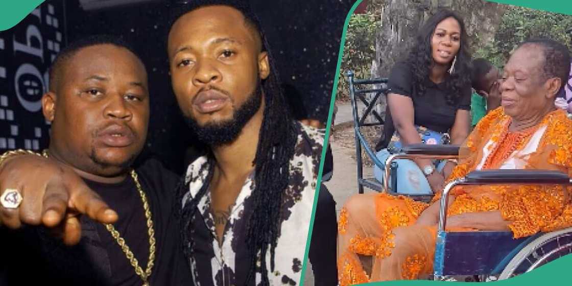 Cubana Chiefpriest condoled with Flavour following his dad's death. Cubana Chiefpriest condoled with Flavour following his dad's death.