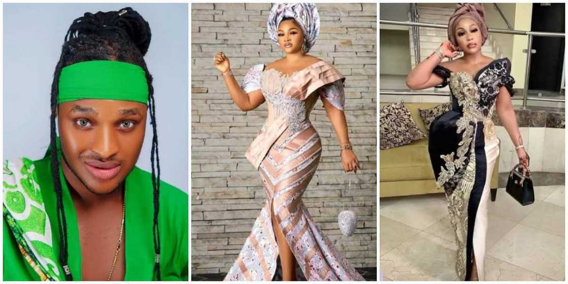 Photos of Obinna, Mercy Aigbe and Rita Dominic.