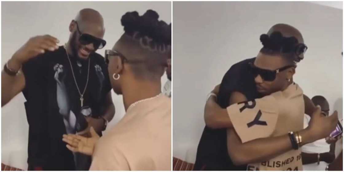 Mayorkun links up with senior colleague 2baba in Duba