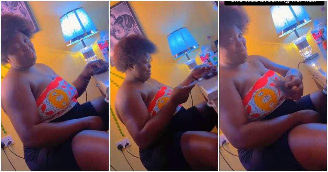 Wife, hair, cry Wife, hair, cry