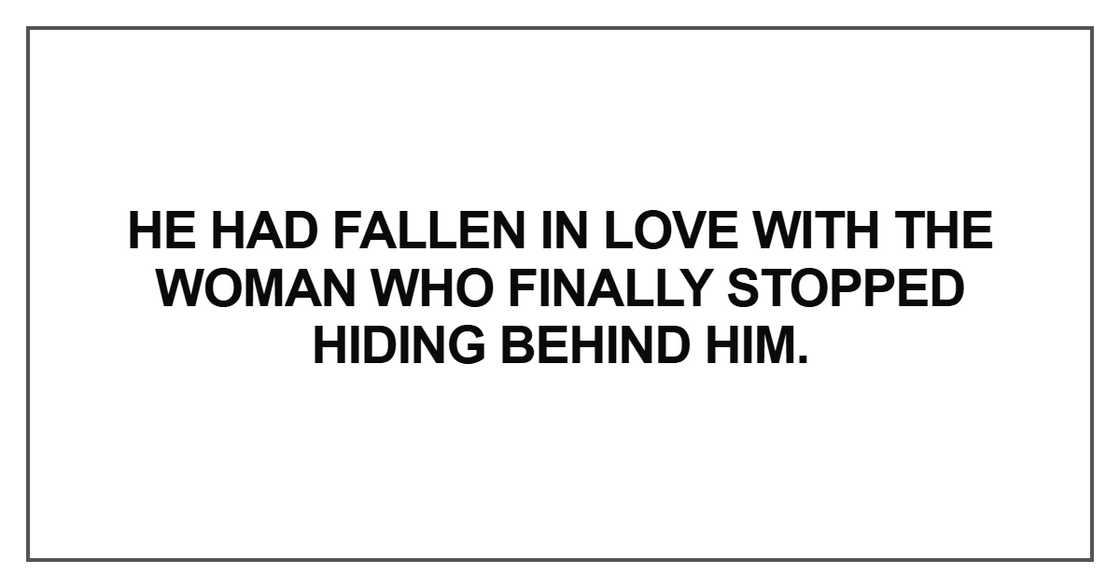 He had fallen in love with the woman He had fallen in love with the woman