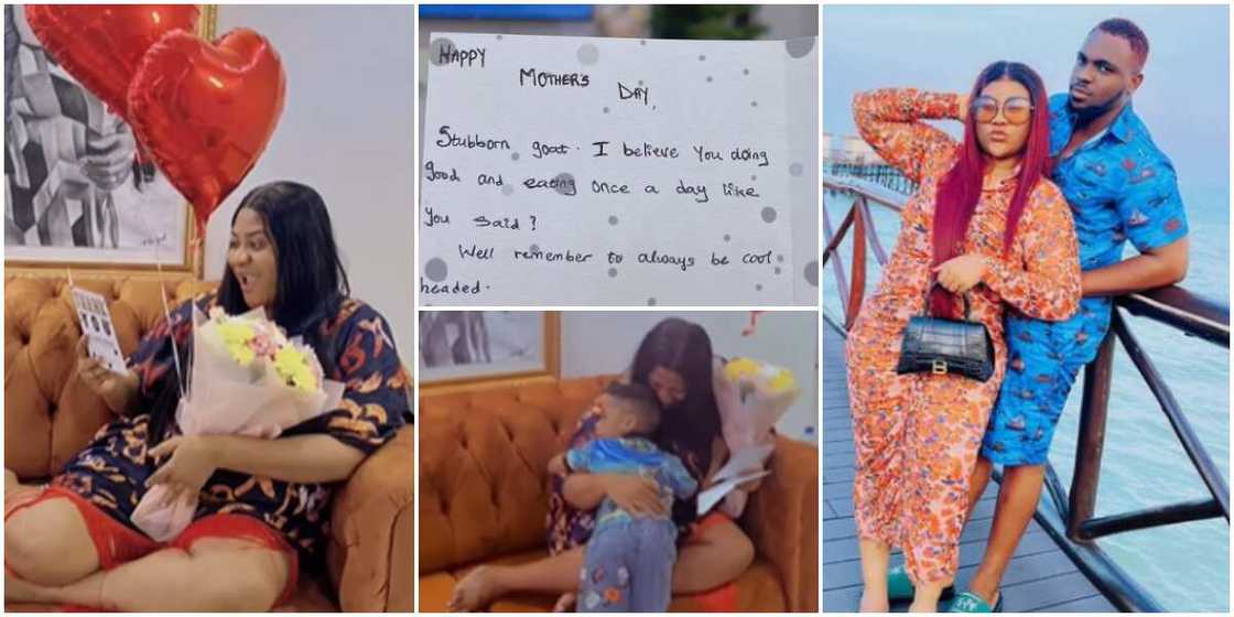 Nkechi Blessing gets surprise package from lover on Mother's Day, Nkechi Blessing and boyfriend Nkechi Blessing gets surprise package from lover on Mother's Day, Nkechi Blessing and boyfriend