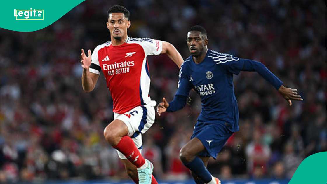 Arsenal, PSG, William Saliba, Champions League Arsenal, PSG, William Saliba, Champions League