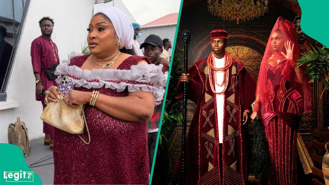 Actress Foluke Daramola trends on social media over a viral moment at Peller and Jarvis' star-studded wedding