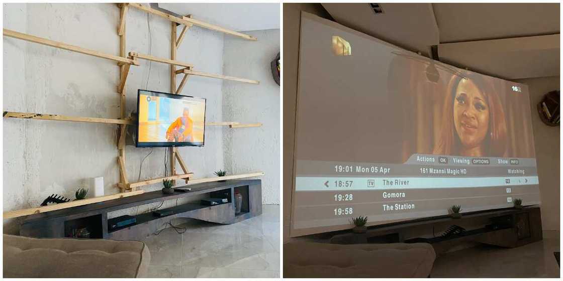 Man Impresses Social Media with His Interior Decoration Skills, His 'Projector' Screen Gets Many Talking Man Impresses Social Media with His Interior Decoration Skills, His 'Projector' Screen Gets Many Talking