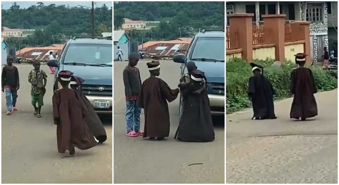 Photos of Nigerian kids going for their graduation ceremony. Photos of Nigerian kids going for their graduation ceremony.