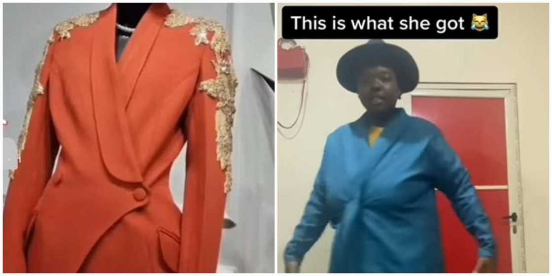 Photos of what she ordered and what she got. Photos of what she ordered and what she got.