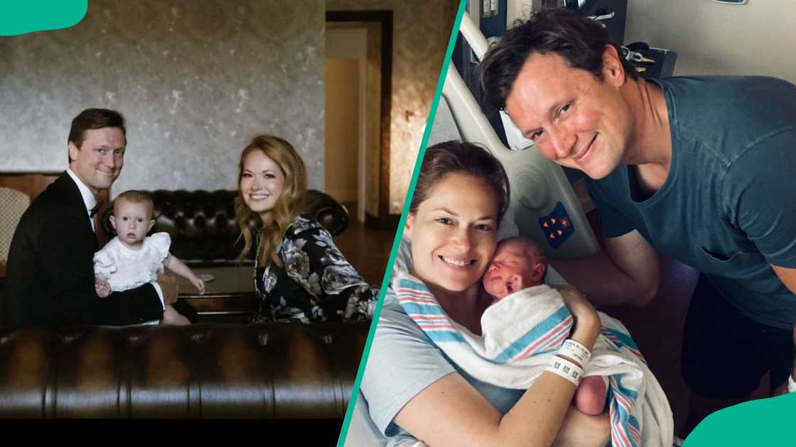 Gillian smiling with her spouse while taking photos with their children Gillian smiling with her spouse while taking photos with their children
