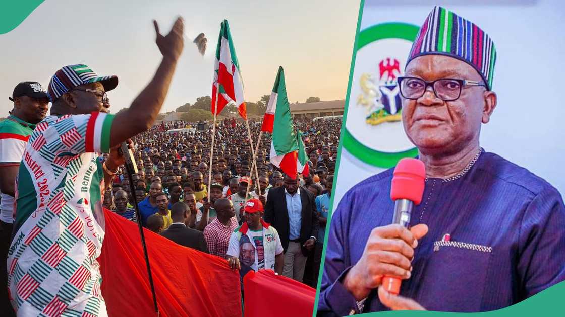 Former Governor of Benue State Samuel Ortom has disclosed that power must remain in the south in 2027. Former Governor of Benue State Samuel Ortom has disclosed that power must remain in the south in 2027.