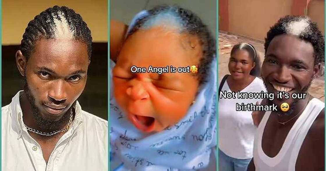 Dad shows off his daughter born with beautiful grey hair Dad shows off his daughter born with beautiful grey hair