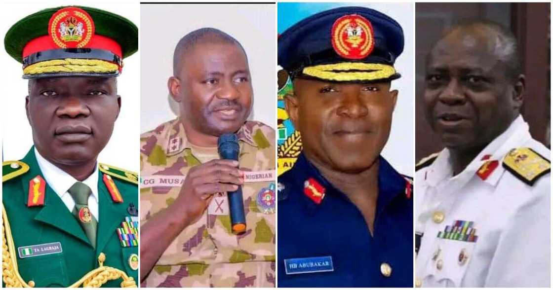 New service chiefs/ Retirement in military/ Generals to retire/ Tinubu's new service chief New service chiefs/ Retirement in military/ Generals to retire/ Tinubu's new service chief