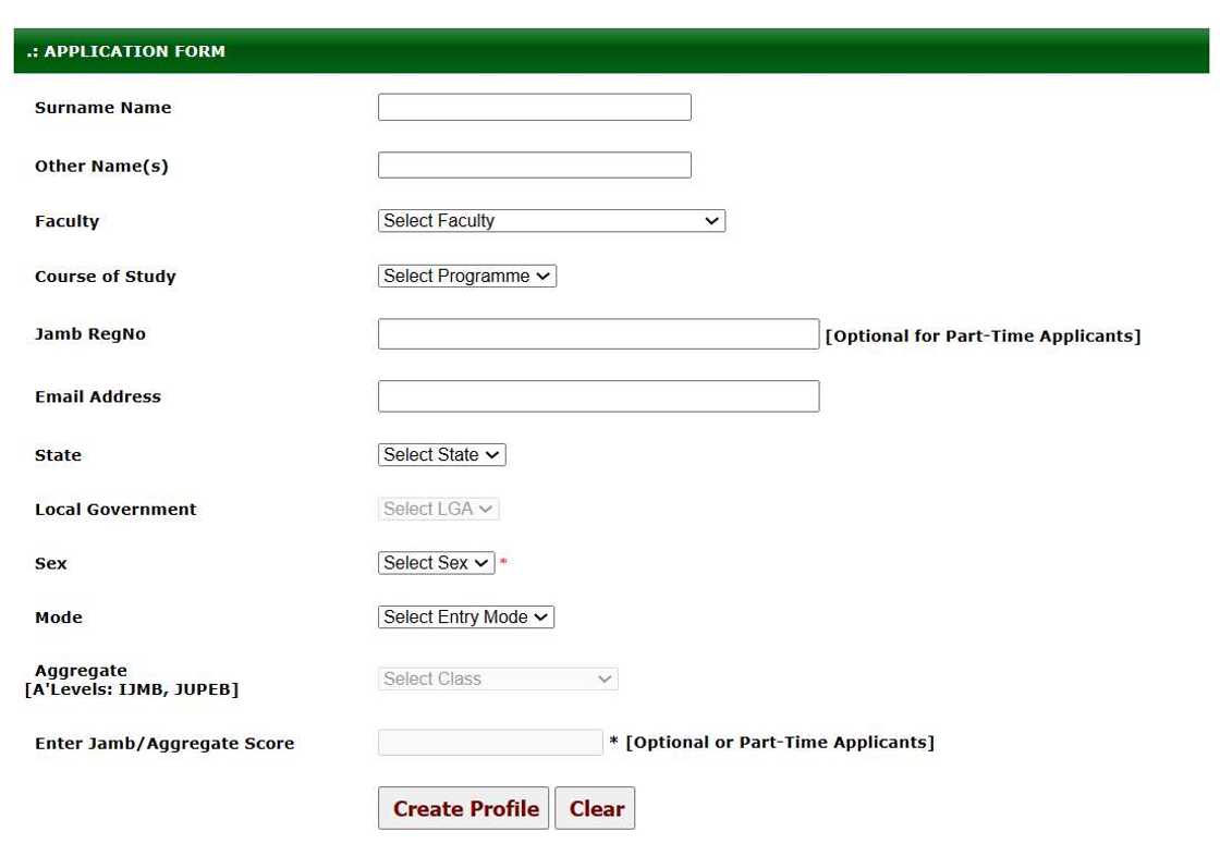 FUOYE admission portal