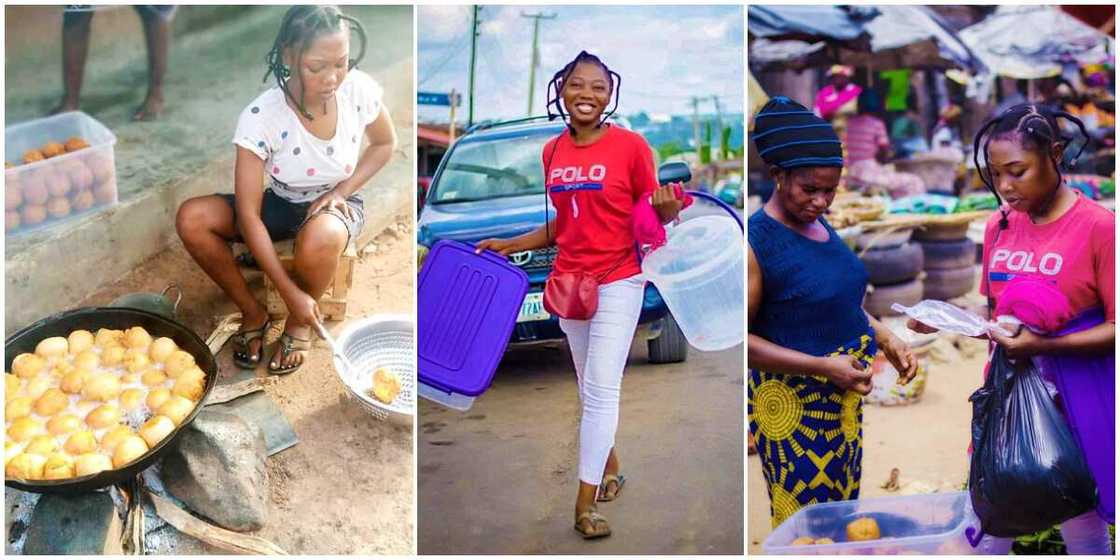 Lady captures hearts on social media as she showcases he hawking business with joy Lady captures hearts on social media as she showcases he hawking business with joy