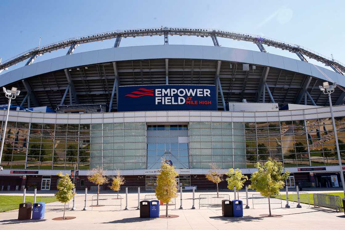 Front view of Empower Field at Mile High