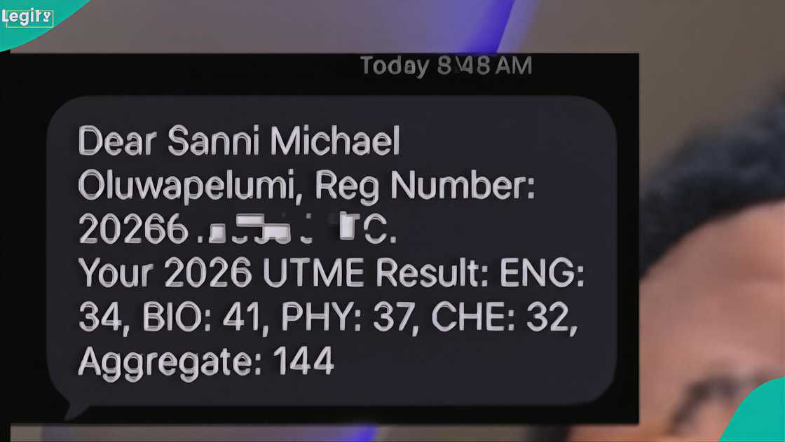 A man who wants to study medicine posts his 2026 
UTME result