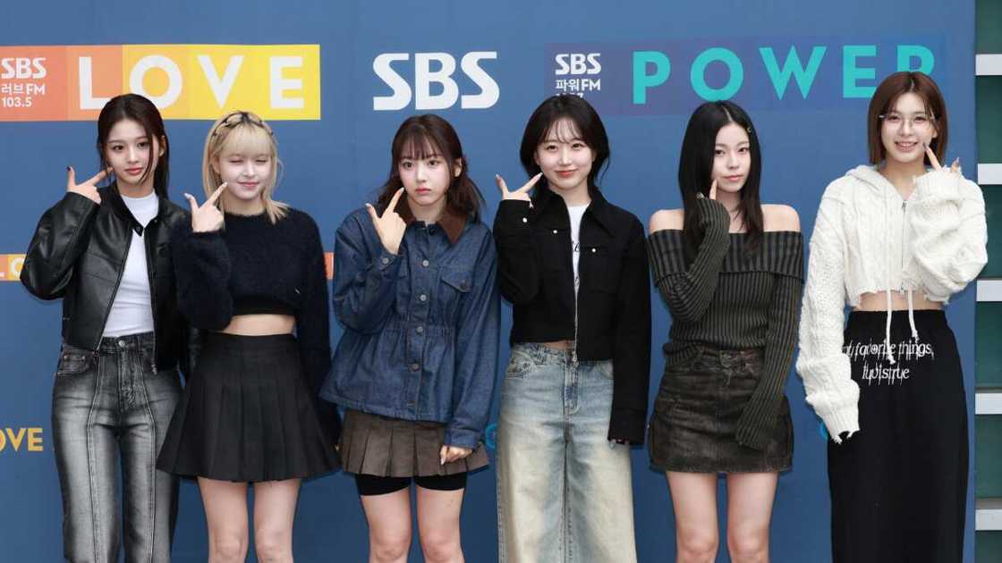 Girl band Nmixx during an event Girl band Nmixx during an event