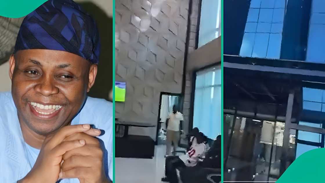 Davido's elder brother Adewale Adeleke gives fans a glimpse of their father's company's new headquaters.