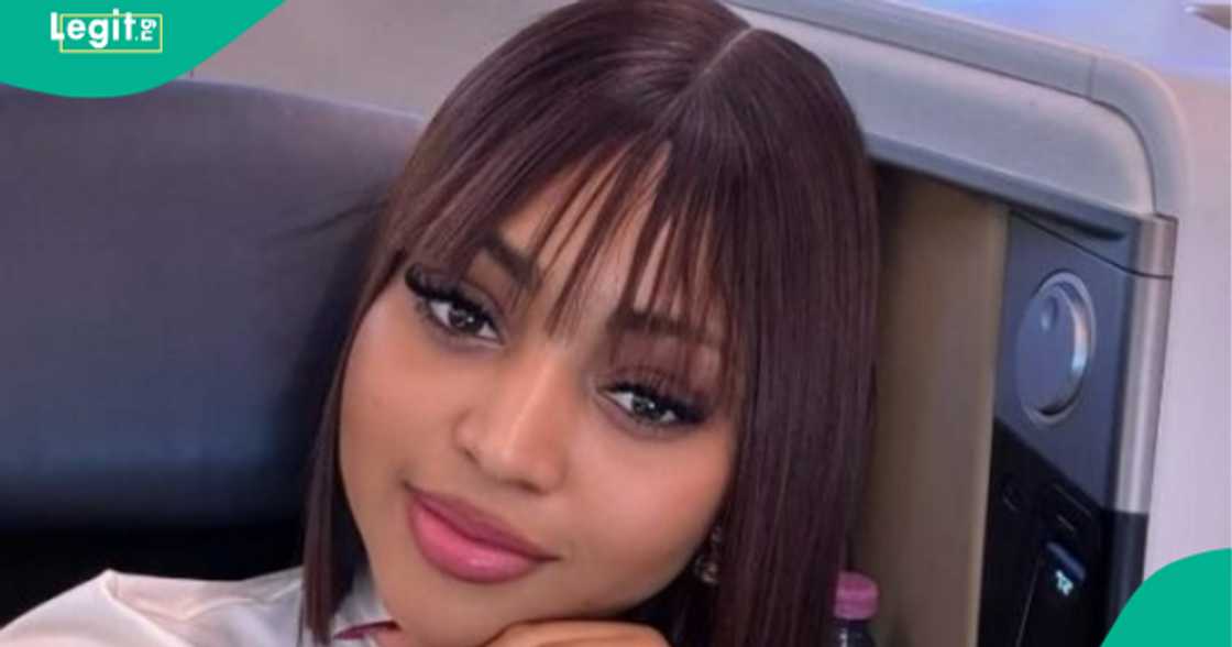 Nigerian posts video showing the moment a TikTok game Predicted Regina Daniels' Divorce year. Nigerian posts video showing the moment a TikTok game Predicted Regina Daniels' Divorce year.