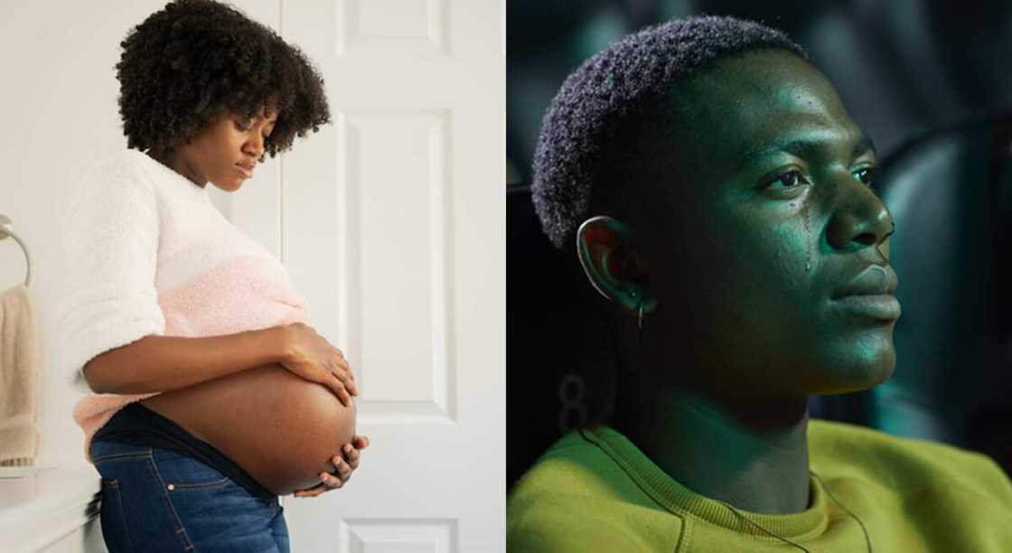 Man finds out the girl he was helping got pregnant for another lover. Man finds out the girl he was helping got pregnant for another lover.