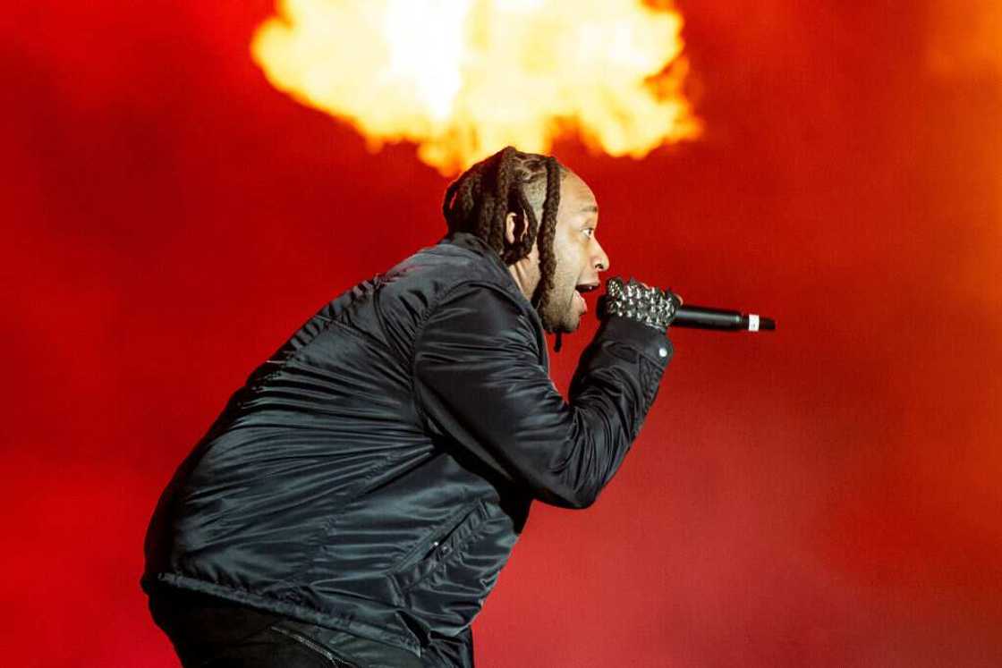 Rapper Ty Dolla $ign performs onstage during at Rolling Loud at Hollywood Park Grounds Rapper Ty Dolla $ign performs onstage during at Rolling Loud at Hollywood Park Grounds