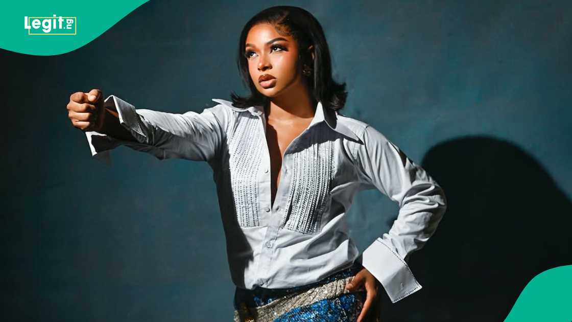 Former BBNaija housemate Liquorose steals spotight at the AMVCA cultural day.