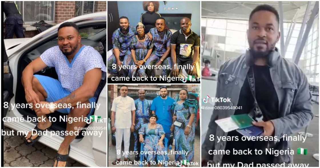 Overseas, eight years,man returns to Nigeria, dad is no more Overseas, eight years,man returns to Nigeria, dad is no more