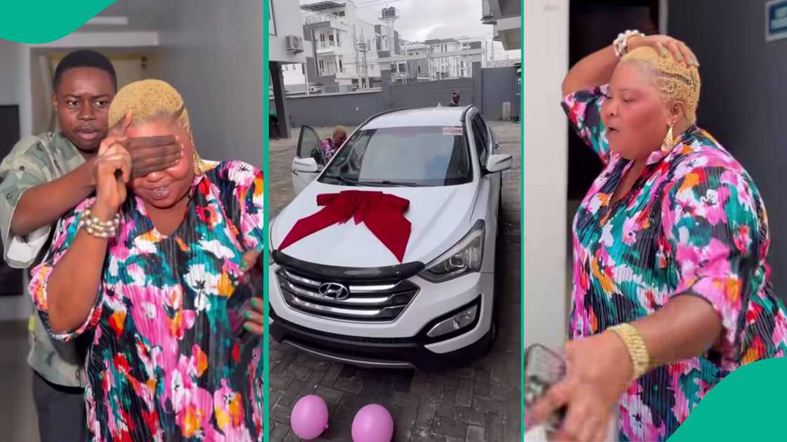TikTok star Peller gifts his mother a brand new car.