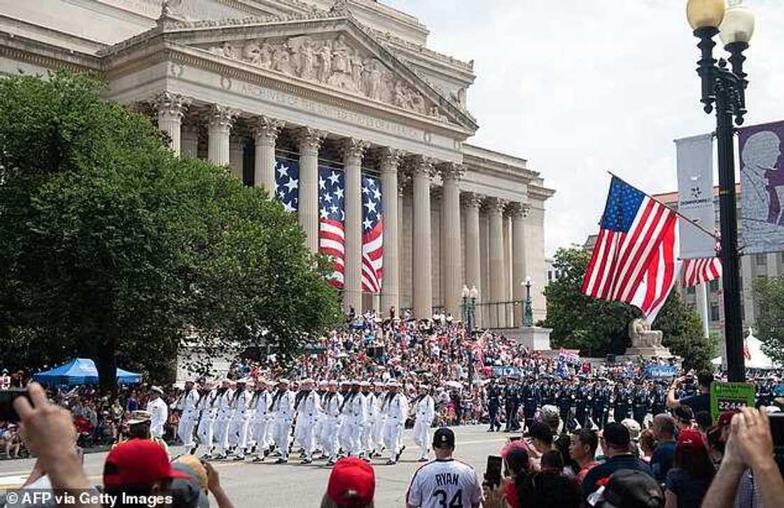 Trump's request for huge military-style farewell parade rejected Trump's request for huge military-style farewell parade rejected