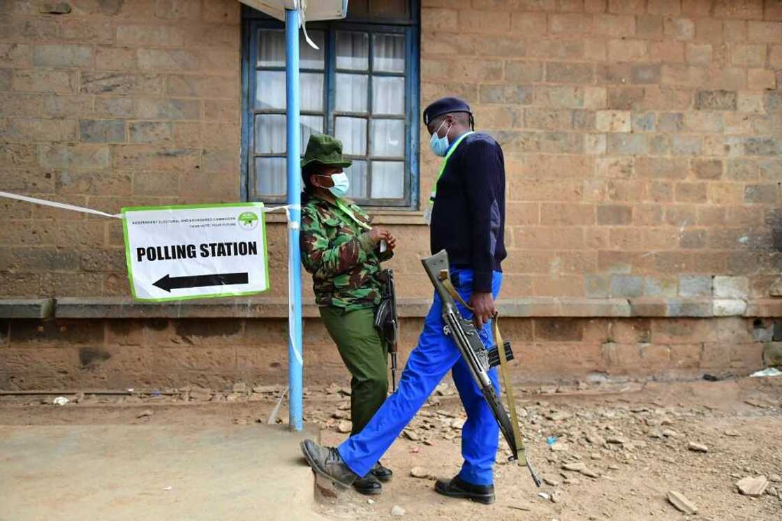 Police said the electoral process had largely been calm and peaceful Police said the electoral process had largely been calm and peaceful